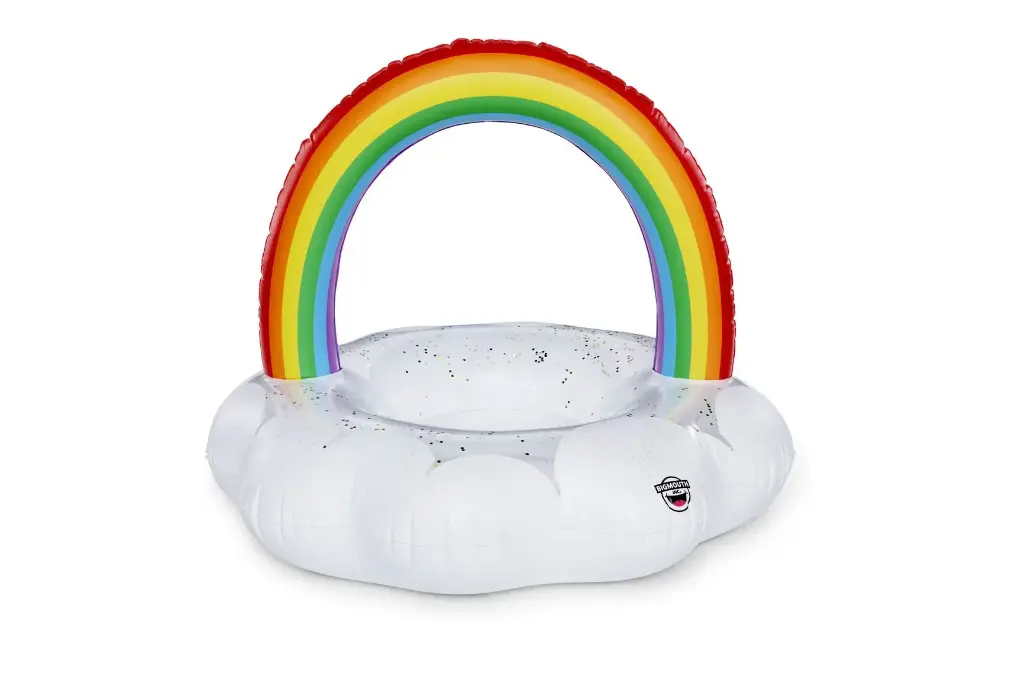 Big Mouth Giant Rainbow Cloud Pool Float (Rainbow)