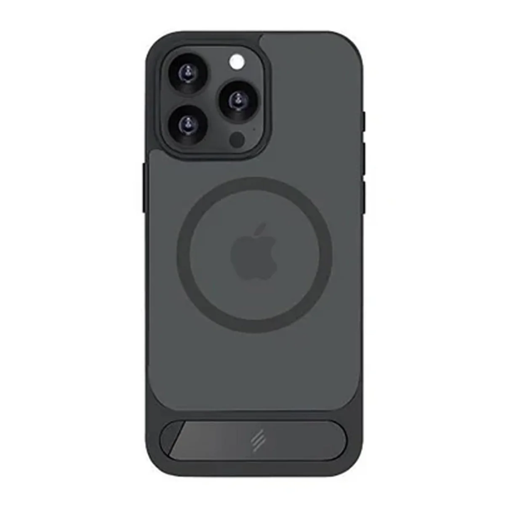 Smartix Premium Designer Stand Case for iPhone 16 Pro (Black)