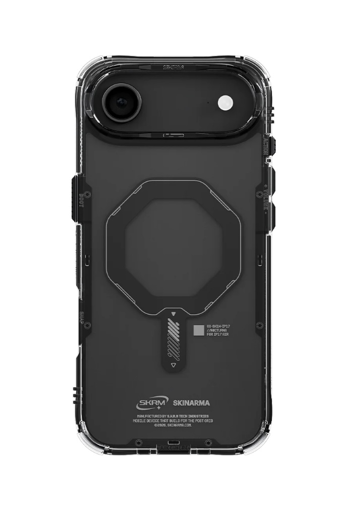 كفر Skinarma Saido Mag-Charge لهاتف iPhone 17 Air (أسود)