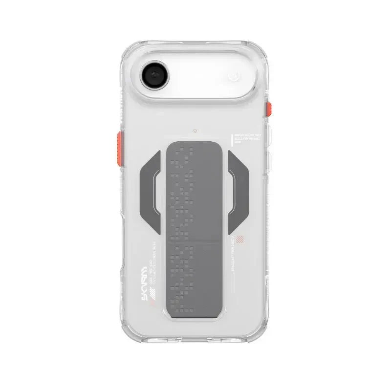 SkinArma Haxa Mag-Charge+Grip Stand Case for iPhone 17 Air (Clear)