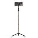 Porodo Magnetic Magsafe Selfie Tripod 64.5 CM Remote (Black)