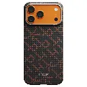 PITAKA Monogram Edge Case for iPhone 17 Pro（Leaping - Black/orange）