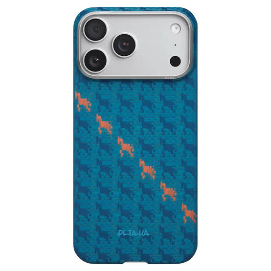 PITAKA Happiness Rides In  Edge Case for iPhone 17 Pro Max (Indigo）