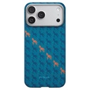   (نيلي) Edge Case إصدار Happiness Rides In لهاتف iPhone 17 Pro Max  كفر PITAKA 