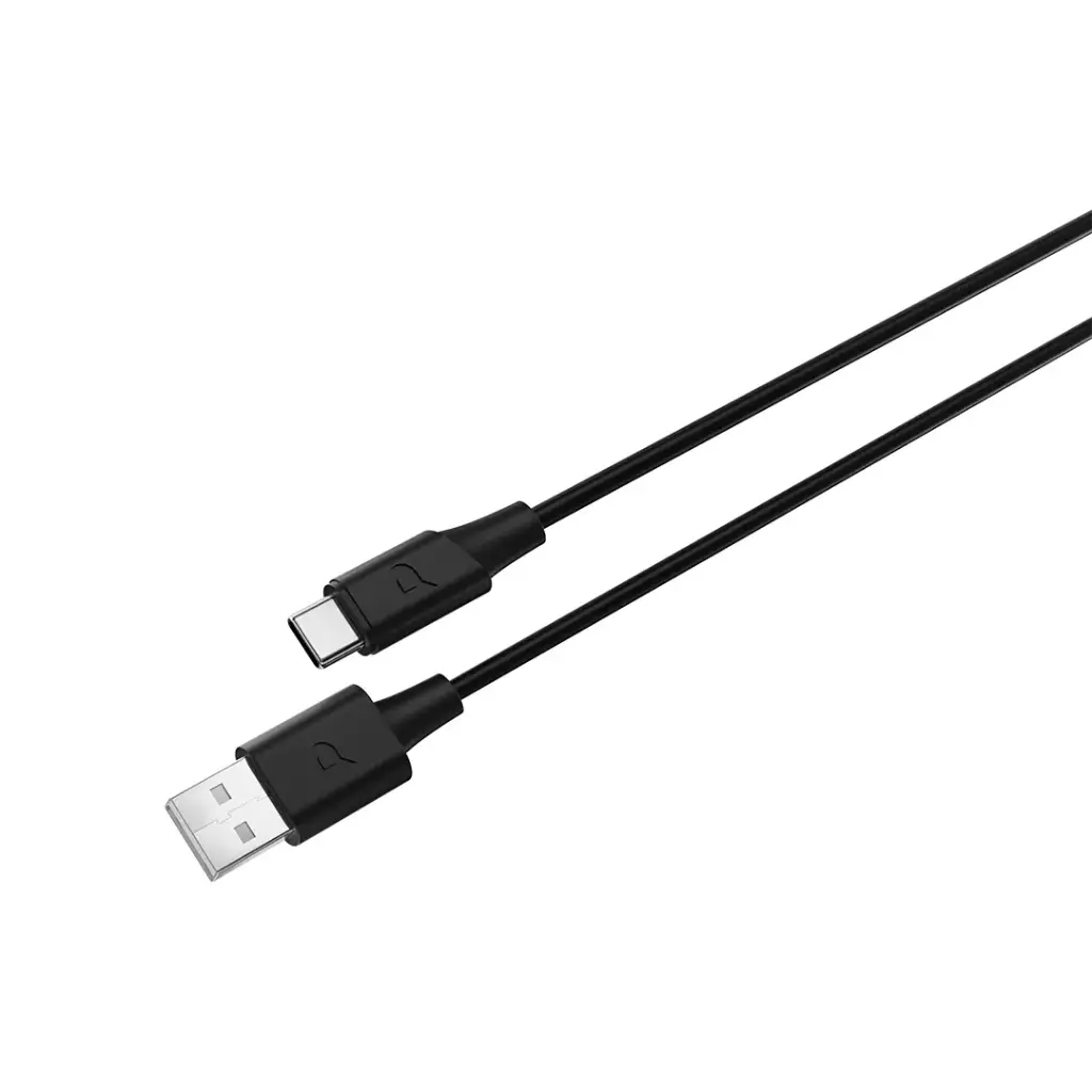 Powerology Power Sync Flex USB-A TO USB-C 2M  Cable PD 20W (Black)