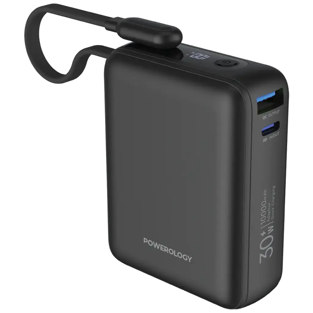 Powerology Montreal 10000mAh Power Bank (Black)