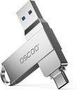 OSCOO Dual Drive USB 3.1 Type-C Flash Drive 256GB