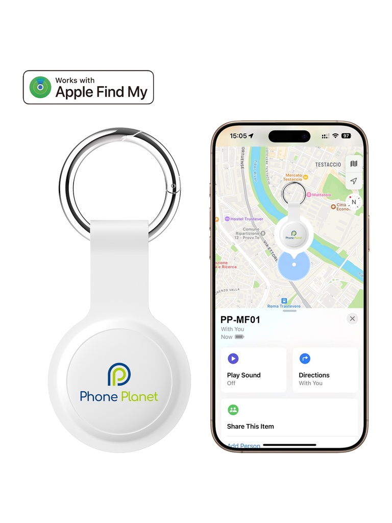 Phone Planet Portable Locator Anti-Loss for Apple Finder (White)