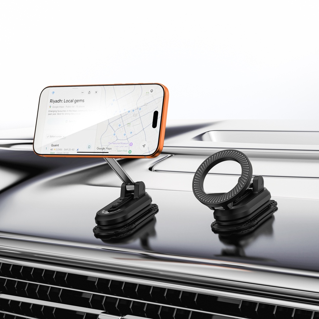 Phone Planet Universal Magnetic Phone Holder Free Rotation  (Black)