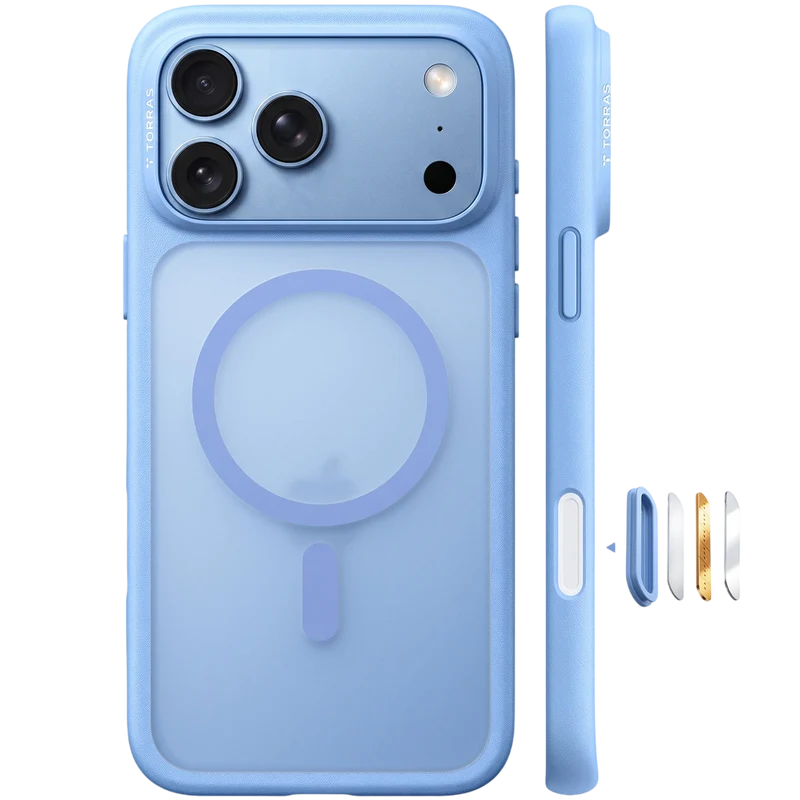 Torras Guardian-Mag Case for iPhone 18 Pro Max (Blue)