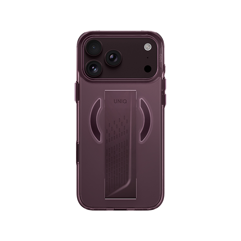 UNIQ Hybrid Magclick Charging Heldro Air Case for iPhone 18 Pro (Velvet Burgundy)