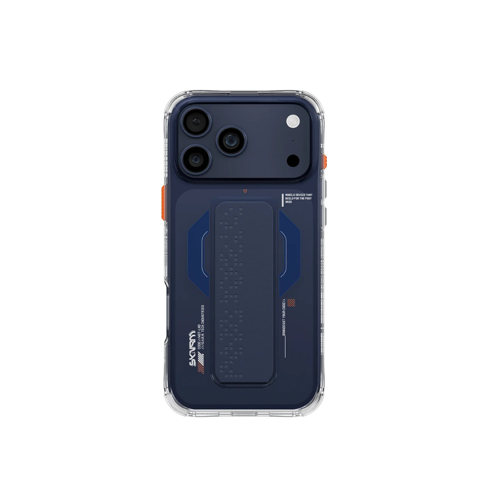 SkinArma Haxa MagSafe Case With Grip Stand for iPhone 17 Pro (Graphite)