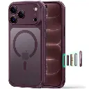 ESR Classic Hybrid Magnetic Case  (Camera Control) for iPhone 17 Pro/18 Pro (Frosted Red)