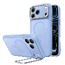 ESR Classic Hybrid Magnetic Case (Camera Control,Stash Stand) for iPhone 17 Pro Max/18 Pro Max (Frosted Light Blue)