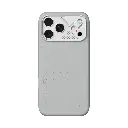 AULUMU Particle Vegan Leather Case for iPhone 18 Pro Max (Gray)