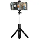 Porodo Blue FlexiTripod Selfie Stick with Foldable Tripod (Black)