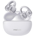 Promate Earbuds AudioFit™ Open Ear Clip On TWS w/ IntelliTouch (White)