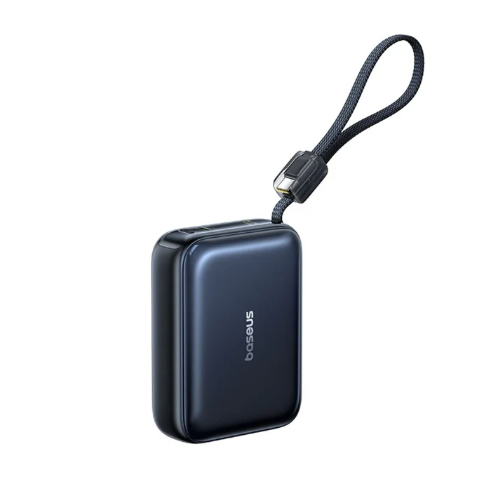Baseus PicoGo AC22 Ultra Mini Power Bank With Built-in USB-C Cable 20000mAh 45W (Cosmic Black)
