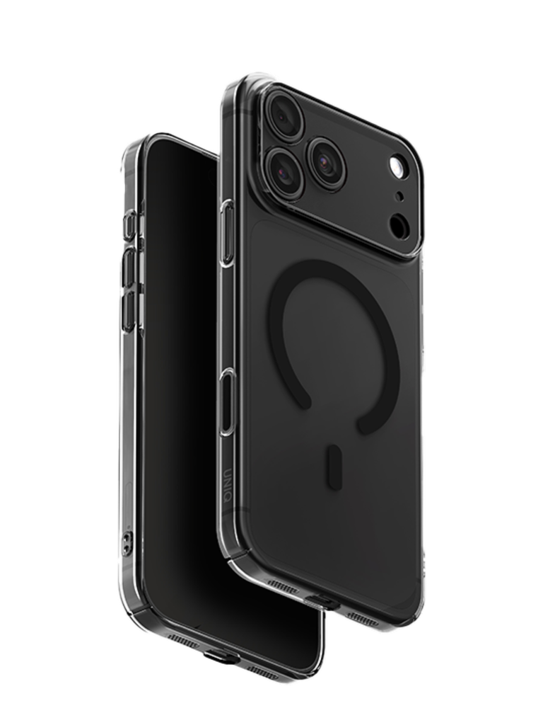 UNIQ Hybrid Magclick Charging Airsuit Case for iPhone 18 Pro (Glossy Smoke)