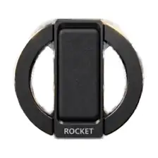 Rocket Magnetic Phone Grip With Stand Holder (Black)