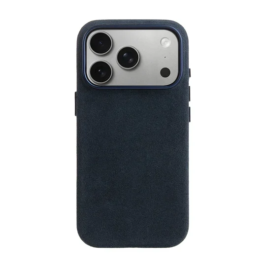 Melkco Alcantara Regal Snap Magsafe Case iPhone 17 Pro Max/18 Pro Max (Dark Blue)