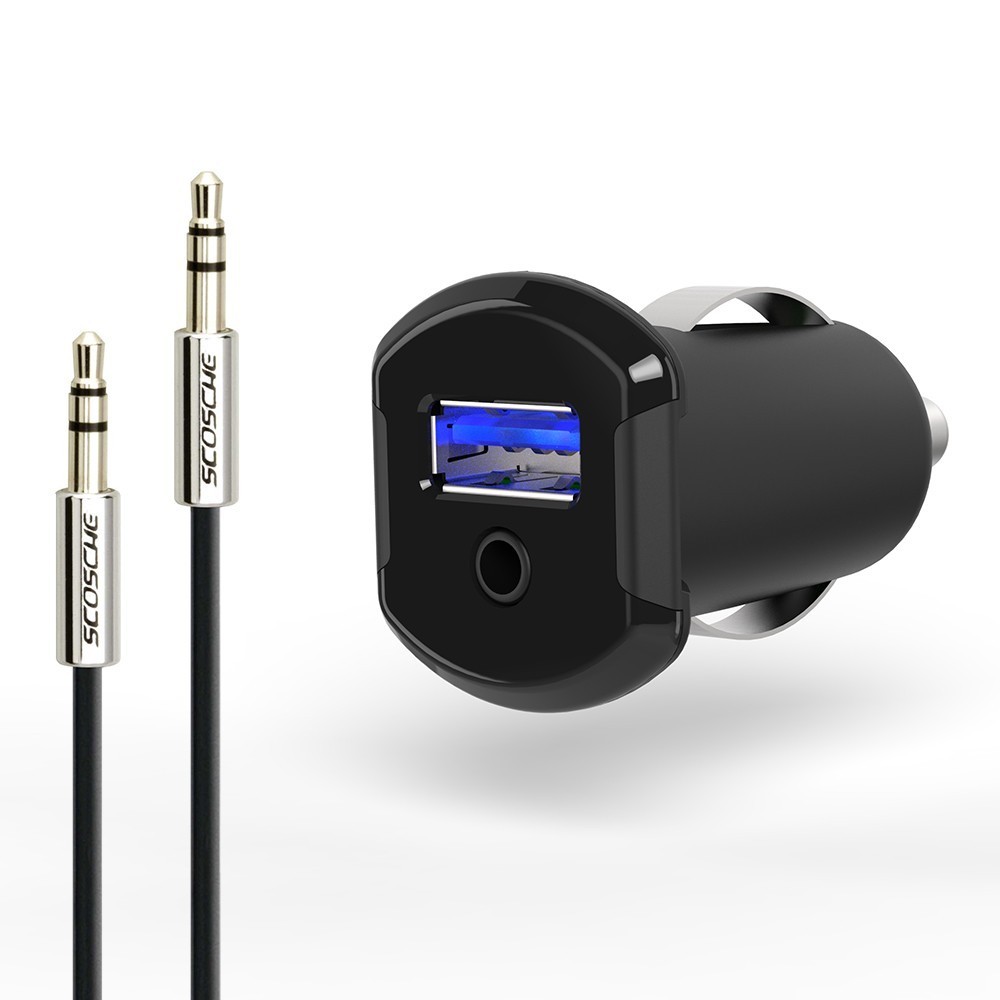Scosche Strike Drive AUX Converter & Charger For Lightning Devices