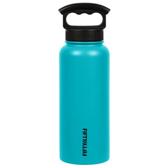 Fifty Fifty Vacuum Insulated Bottle 3 Finger Lid 1L