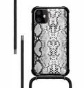 LOOKABE Necklace Case for iPhone 11 (Black/Snake)