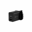 Momax One Plug 2 Ports USB Fast Charger 18W (Black)