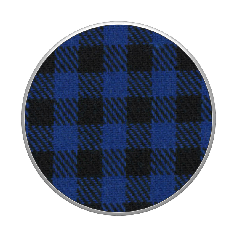 Popsockets Swappable Fabric Inlay (Classic Check Blue)