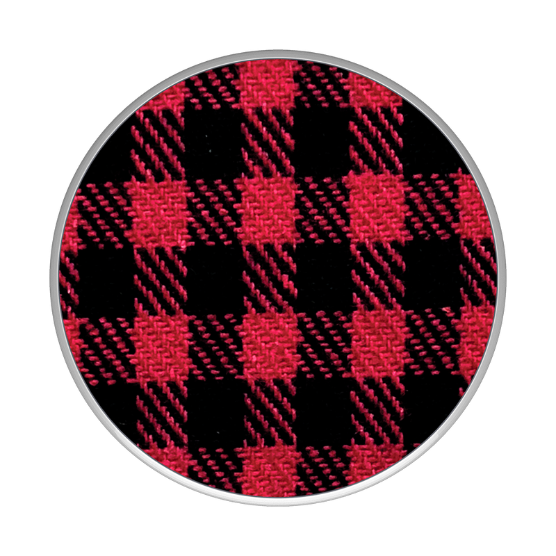 Popsockets Swappable Fabric Inlay (Classic Check Red)