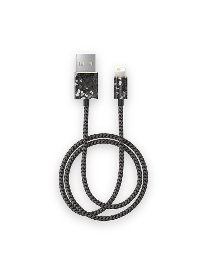 iDeal Of Sweden Como Leather Lightning Cable 1m (Midnight Terrazzo)