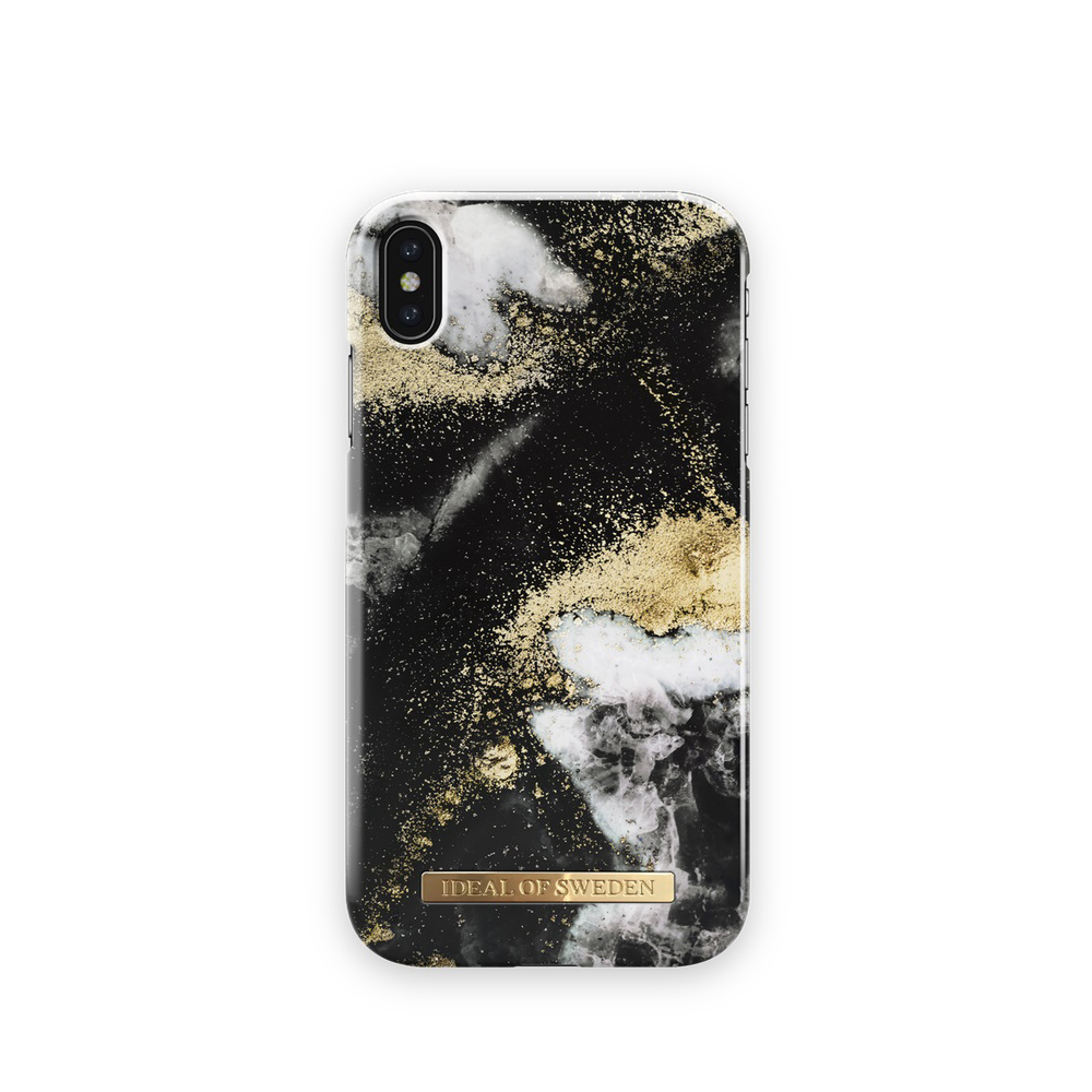 iDeal Of Sweden for iPhone Xs (Black Galaxy Marble)