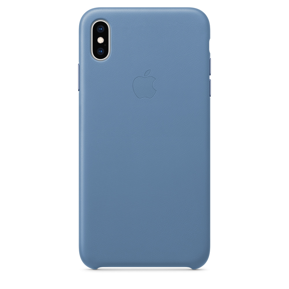 Apple Leather Case for iPhone Xs Max (Cornflower)-EOL