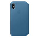 Apple Leather Folio for iPhone XS (Cod Blue)