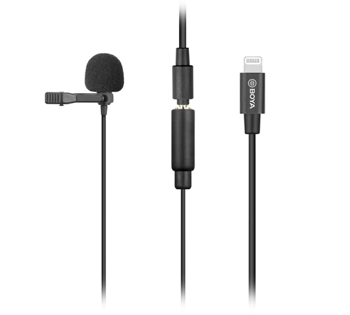 BOYA Clip-on Lavalier Microphone for iOS devices