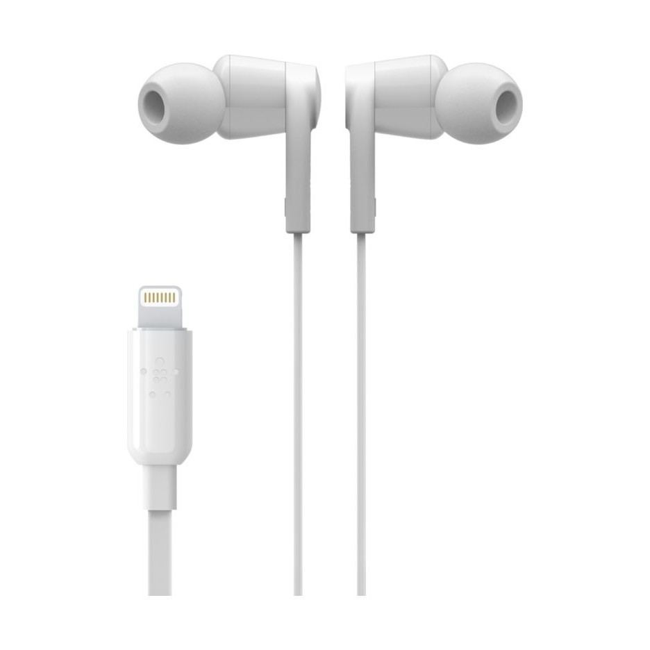 Belkin Rockstar Headphones with Lightning Connector (White)