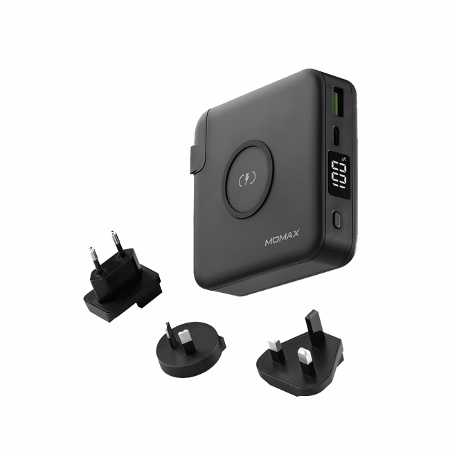 Momax Q. Power Plug Portable Charger PD 10000mAh (Black)