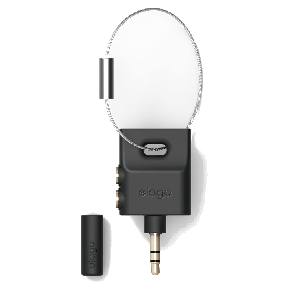 Elago Key Ring Splitter for Headphones &amp; Earphones (Black)
