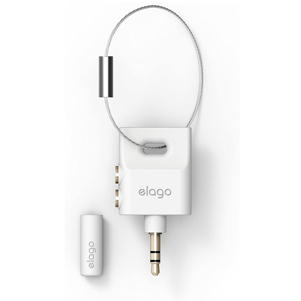 [EEA-SPL-WH] Elago Key Ring Splitter for Headphones & Earphones (White)