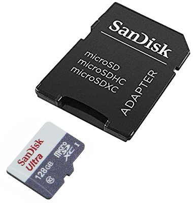 SanDisk Ultra microSDHC 128GB with Adapter