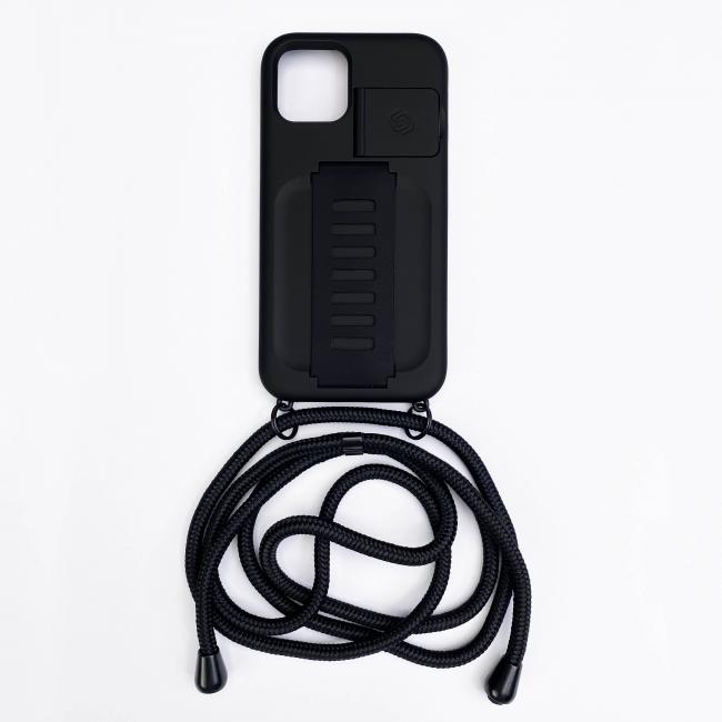 [GGA2067NKLCHC] Grip2ü BOOST Necklace with Kickstand iPhone 12 Pro Max (Black)