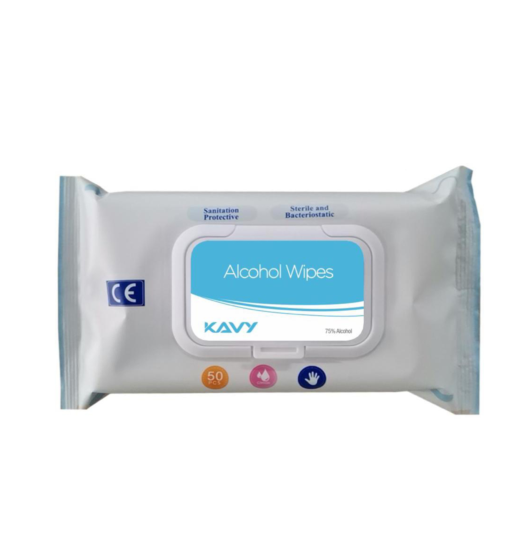 [ADW-15X18-50B-KA] Kavy Alcohol Cleaning Wipes (50 Wipes)