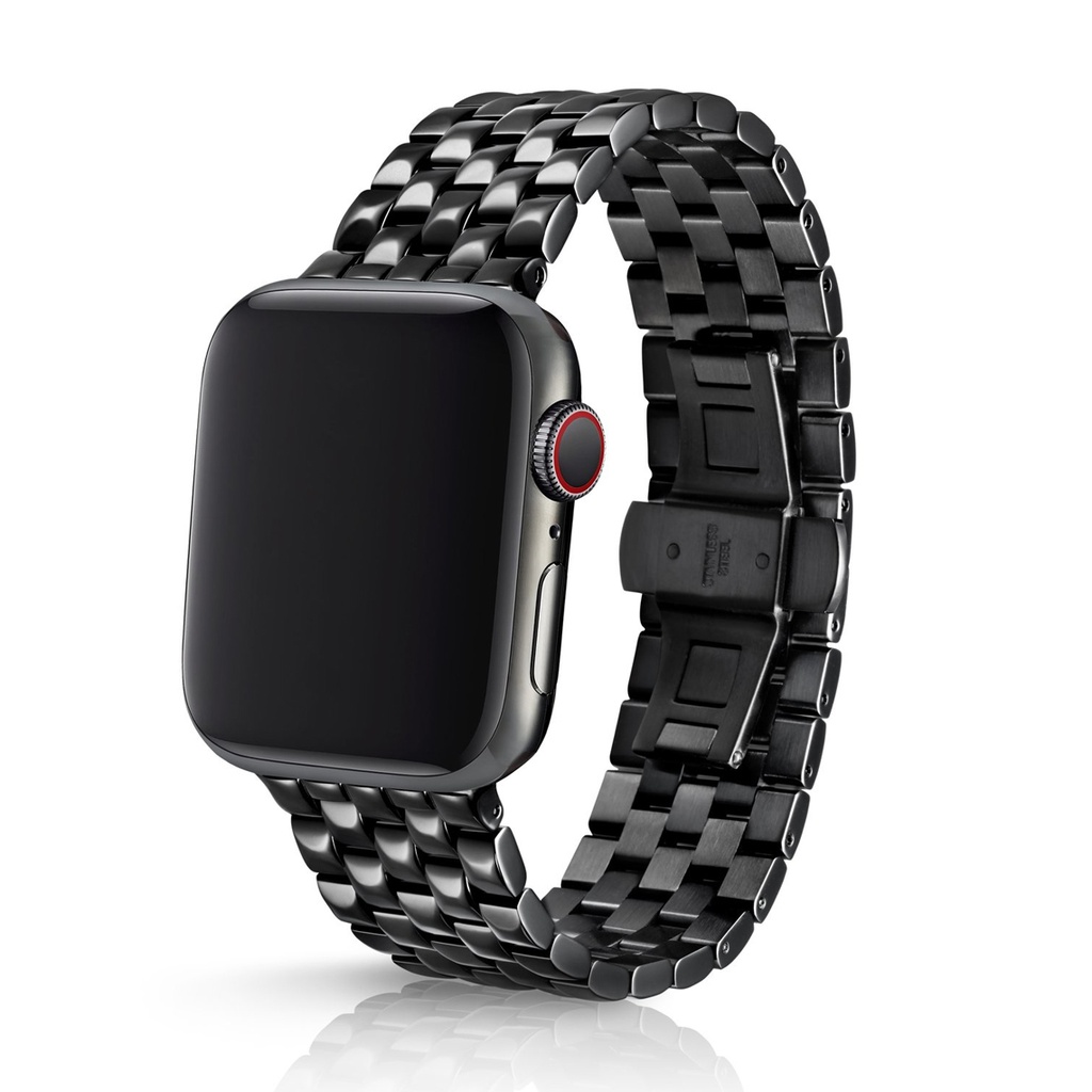 JUUK Locarno Steel Apple Watch Band for 42/42mm (Polished Black)