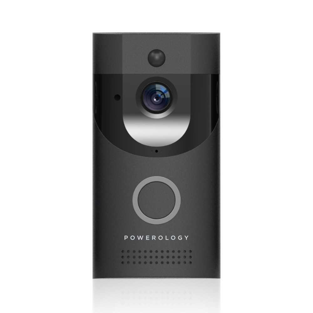 Powerology Smart Video Doorbell (Black)
