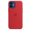 Apple Silicone with MagSafe for iPhone 12 Mini (Red)