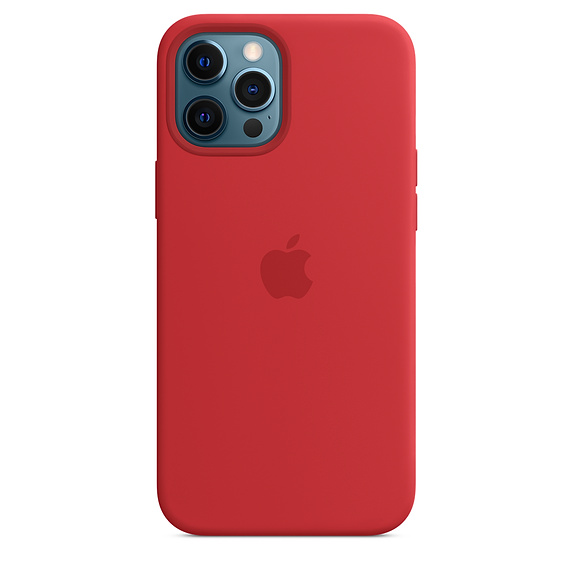 Apple Silicone with MagSafe for iPhone 12 Pro Max (Red)