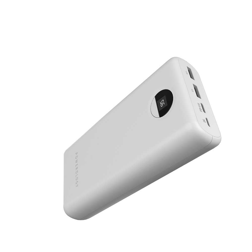 Powerology Quick Charge Power Bank 30000mAh PD 45W (White)