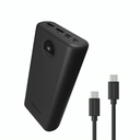 Powerology Quick Charge Power Bank 30000mAh PD 45W with Type-C Cable (Black)