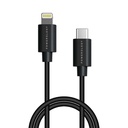 Powerology Data and Fast Charge USB-C to Lightning Cable 3M (Black)